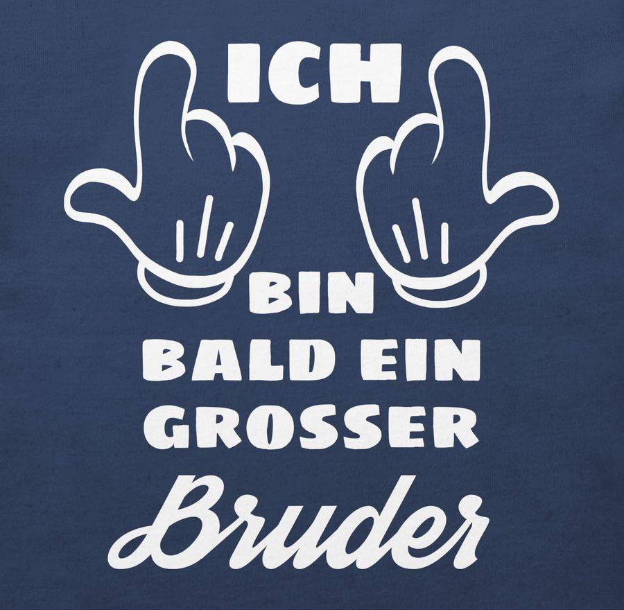 Shirtracer Ich Bin Bald Ein Großer Bruder: Tshirt Turnbeutel Shirtracer