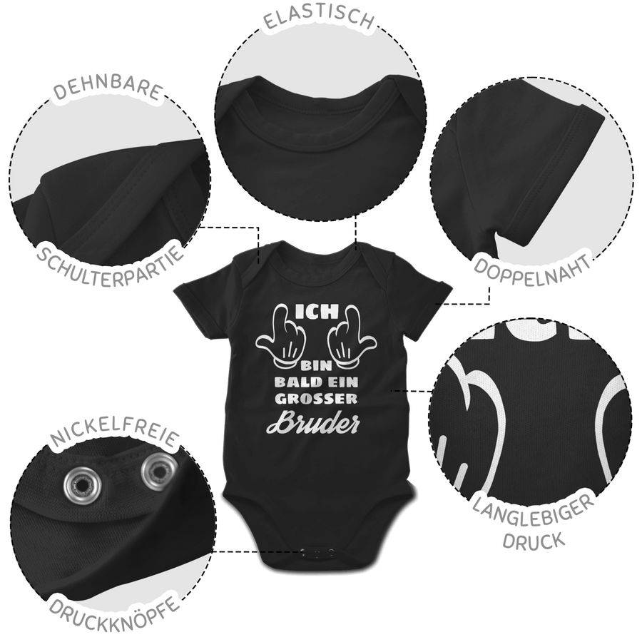 Shirtracer Ich Bin Bald Ein Großer Bruder: Tshirt Turnbeutel Shirtracer