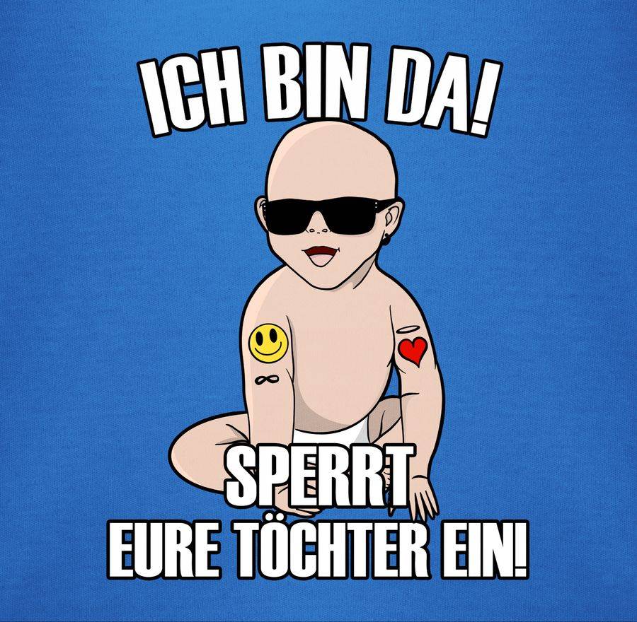 Shirtracer Ich Bin Da Sperrt Eure Töchter Ein: T-Shirt Rucksack Shirtracer