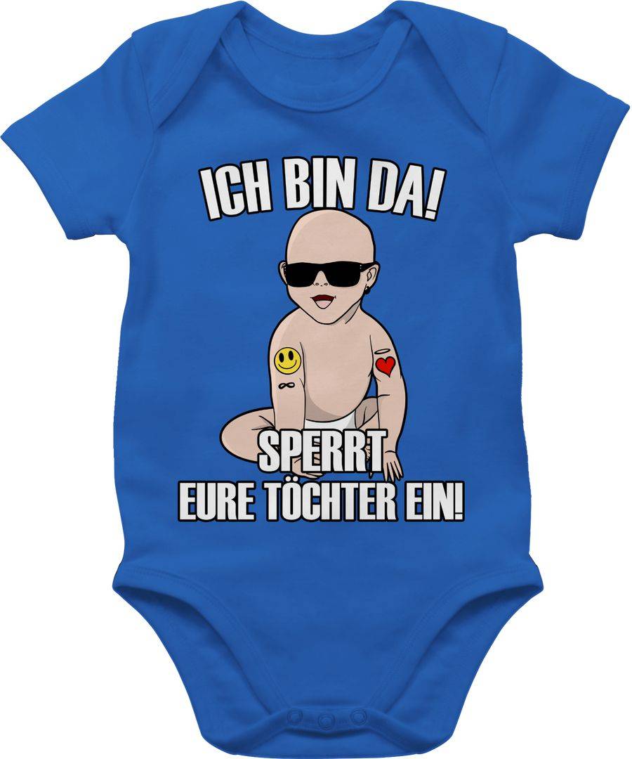 Shirtracer Ich bin da sperrt eure Töchter ein: T-Shirt Rucksack Shirtracer