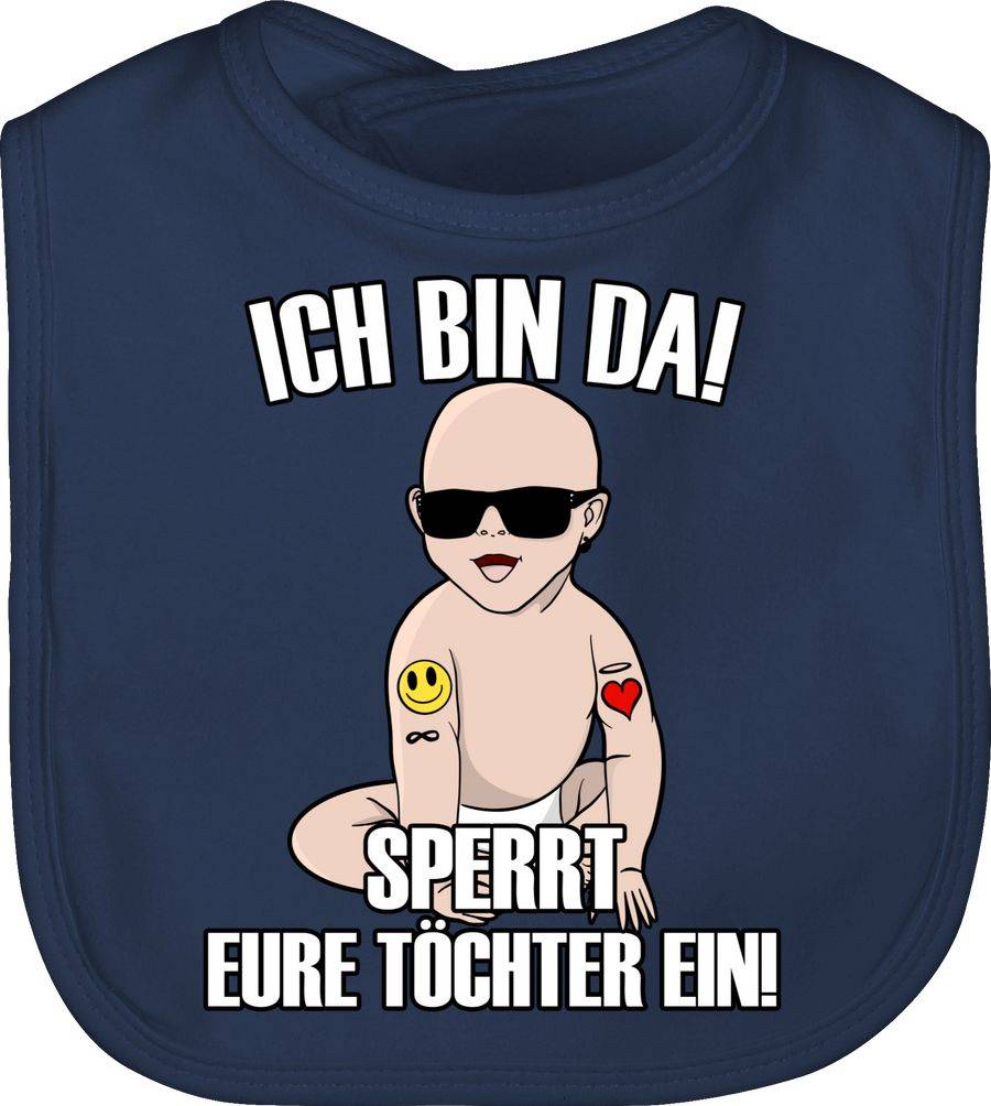 Shirtracer Ich bin da sperrt eure Töchter ein: T-Shirt Rucksack Shirtracer