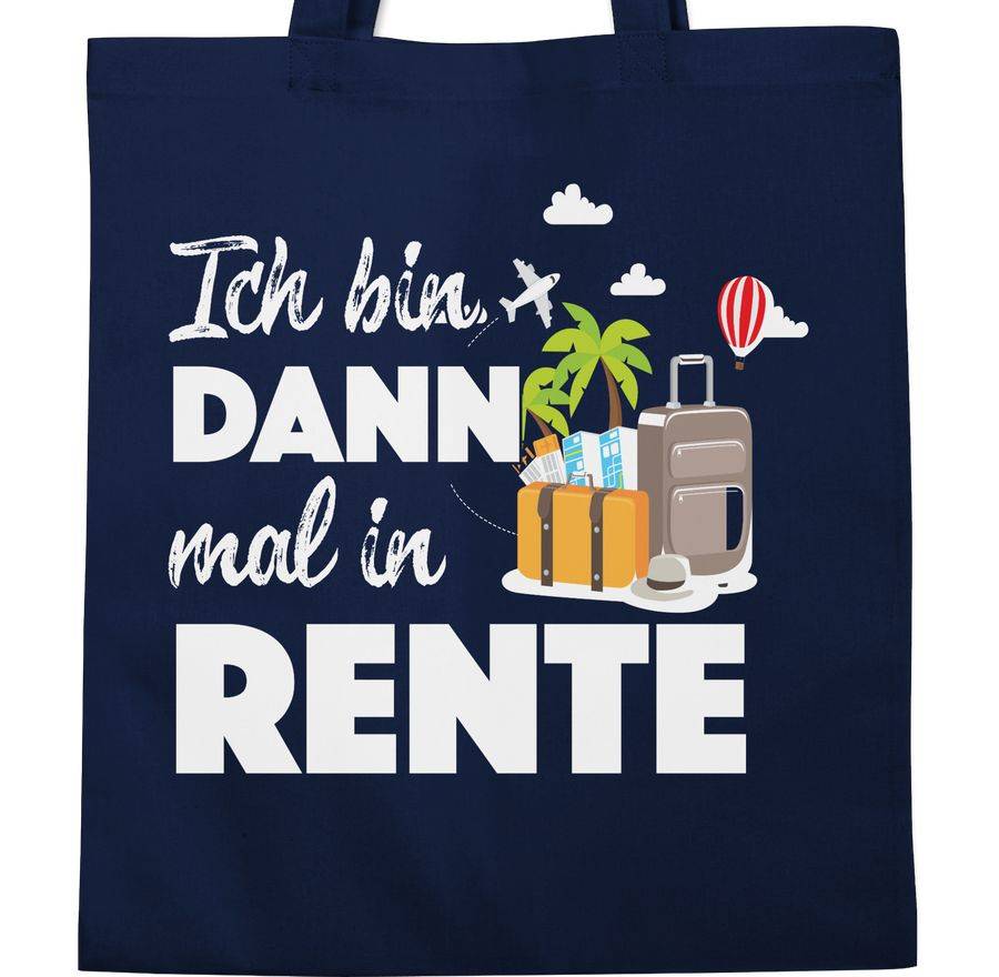 Shirtracer Ich Bin Dann Mal In Rente: Tshirt Gym Bag Shirtracer