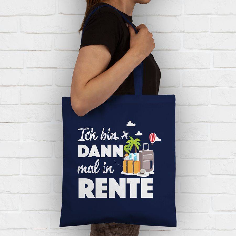 Shirtracer Ich Bin Dann Mal In Rente: Tshirt Gym Bag Shirtracer