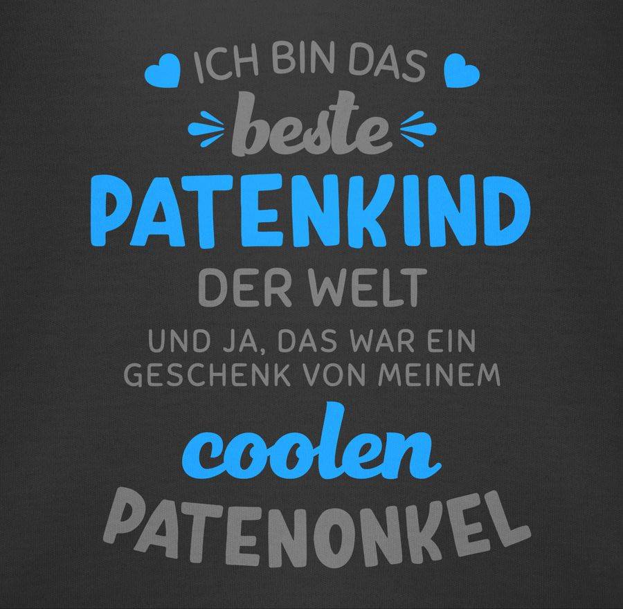 Shirtracer Ich Bin Das Beste Patenkind Der Welt Grau/blau Shirts & Mehr Shirtracer