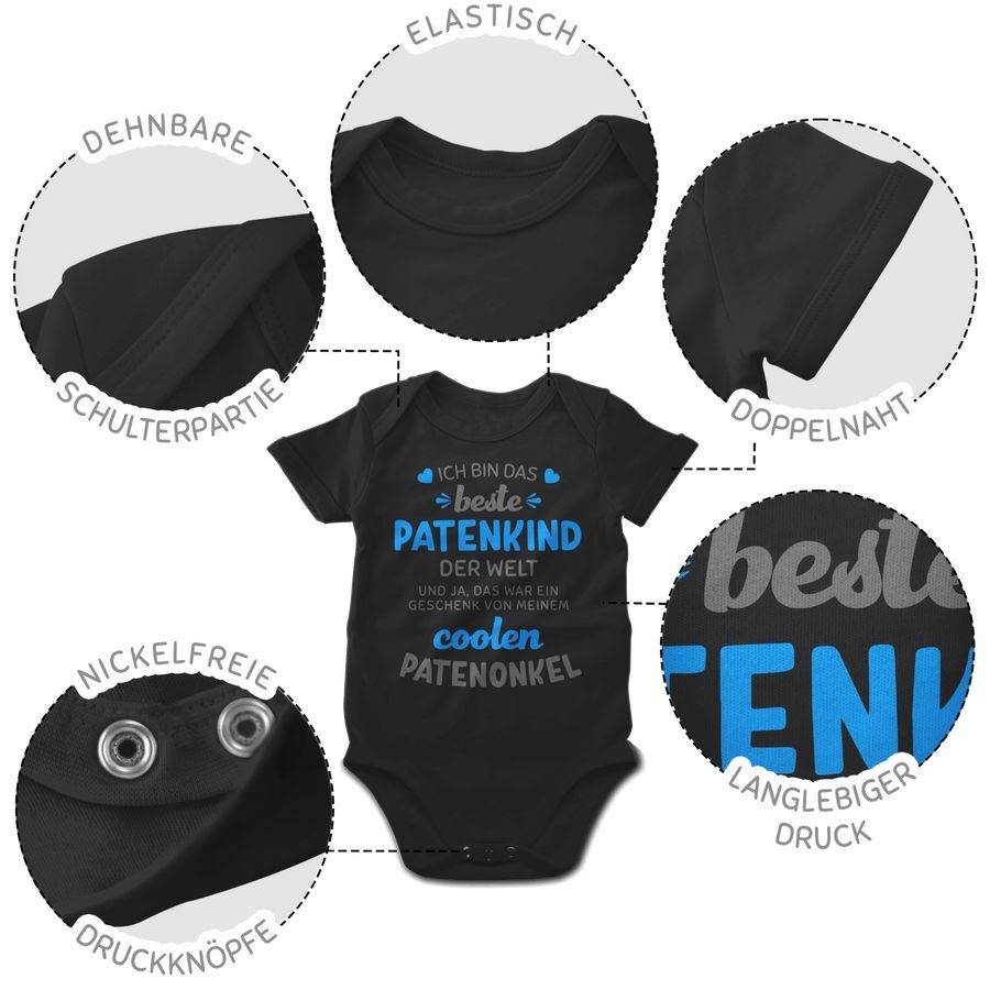 Shirtracer Ich Bin Das Beste Patenkind Der Welt Grau/blau Shirts & Mehr Shirtracer