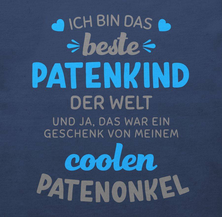 Shirtracer Ich Bin Das Beste Patenkind Der Welt Grau/blau Shirts & Mehr Shirtracer