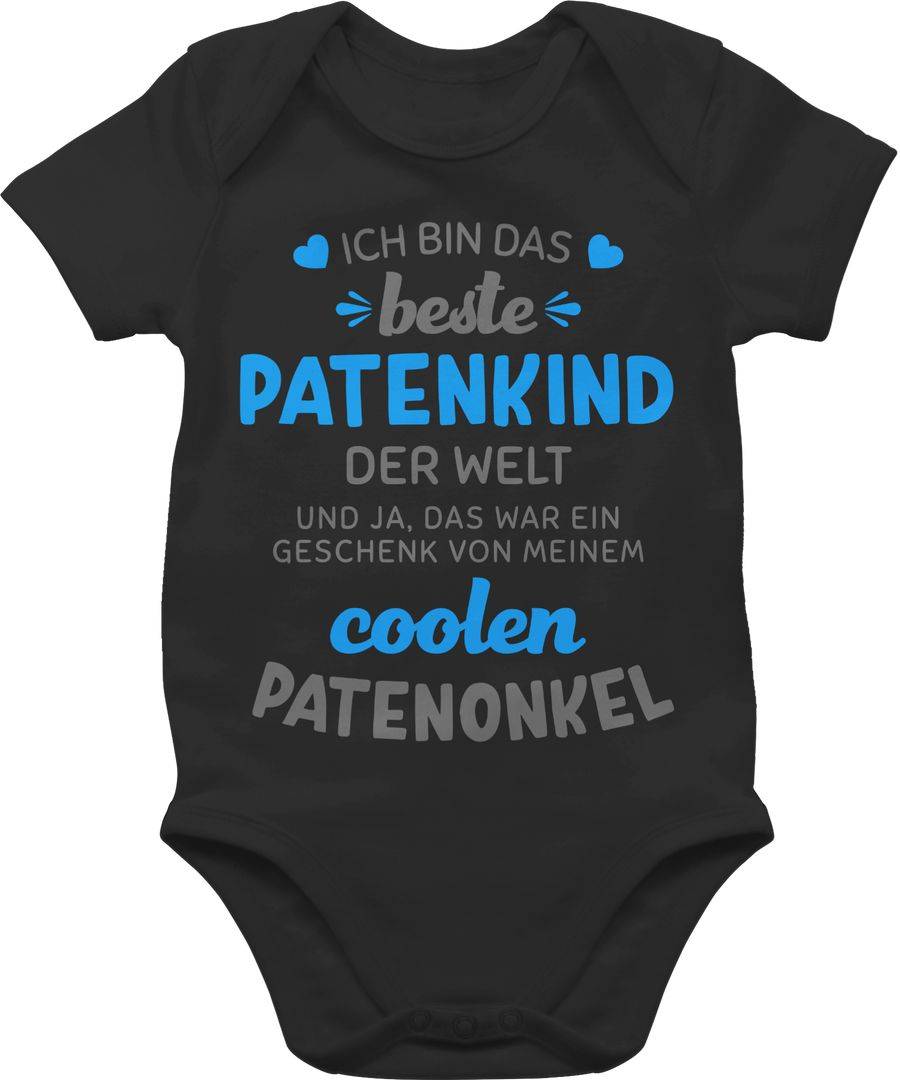 Shirtracer Ich bin das beste Patenkind der Welt grau/blau Shirts & Mehr Shirtracer
