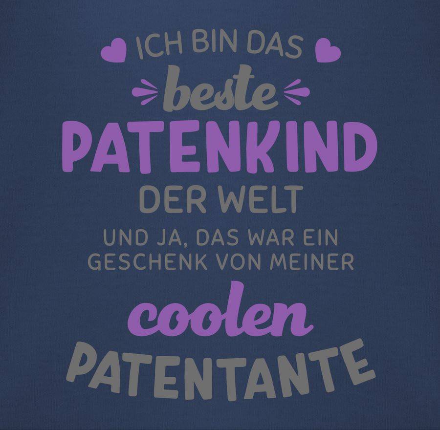 Shirtracer Ich Bin Das Beste Patenkind Der Welt Grau/lila: Tshirt Gym Bag Shirtracer