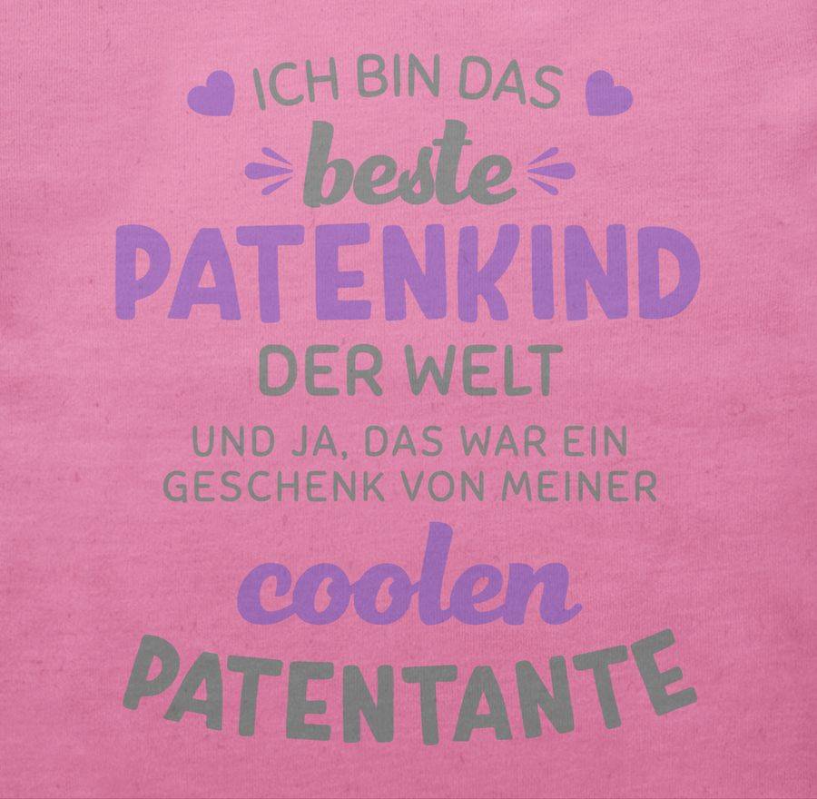 Shirtracer Ich Bin Das Beste Patenkind Der Welt Grau/lila: Tshirt Gym Bag Shirtracer