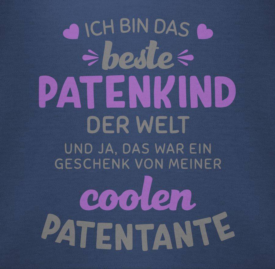 Shirtracer Ich Bin Das Beste Patenkind Der Welt Grau/lila: Tshirt Gym Bag Shirtracer
