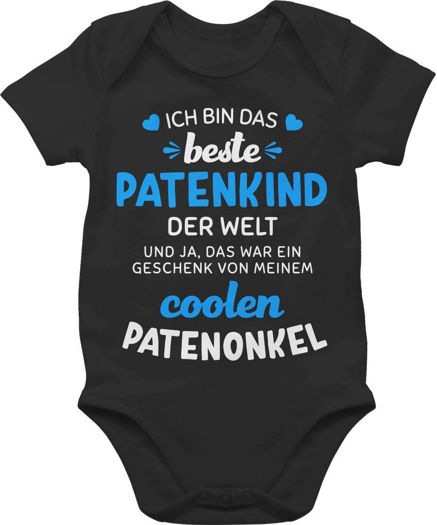 Shirtracer Ich bin das beste Patenkind der Welt weiß/blau Shirts & Mehr Shirtracer