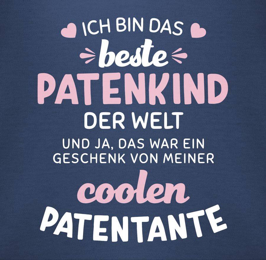 Shirtracer Ich Bin Das Beste Patenkind Der Welt Weiß/rosa Shirts & Mehr Shirtracer