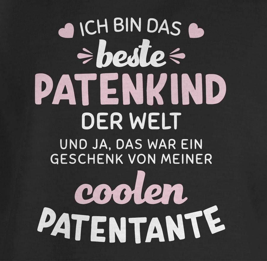 Shirtracer Ich Bin Das Beste Patenkind Der Welt Weiß/rosa Shirts & Mehr Shirtracer
