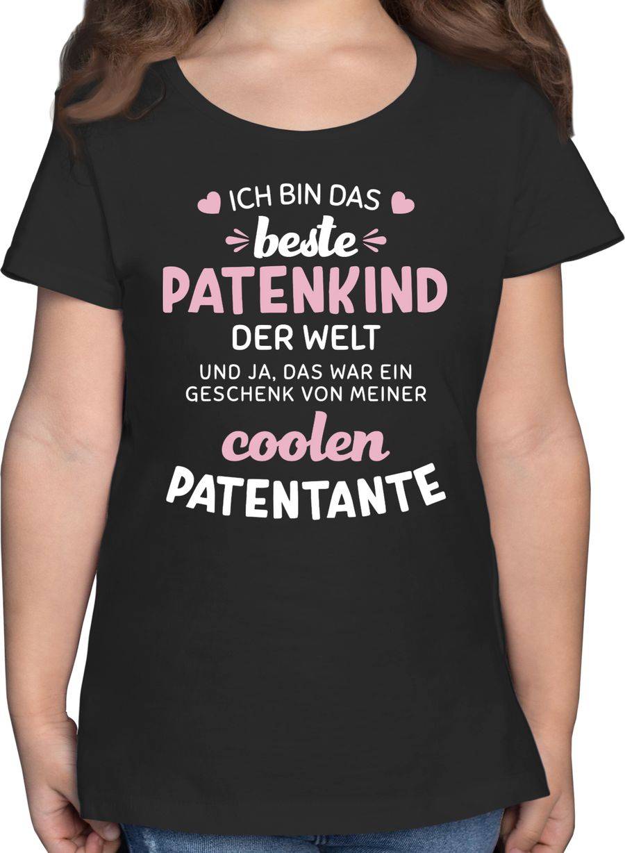 Shirtracer Ich bin das beste Patenkind der Welt weiß/rosa Shirts & Mehr Shirtracer
