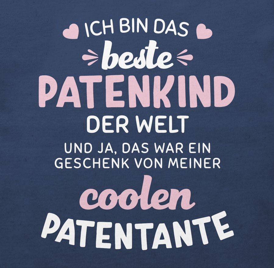 Shirtracer Ich Bin Das Beste Patenkind Der Welt Weiß/rosa Shirts & Mehr Shirtracer