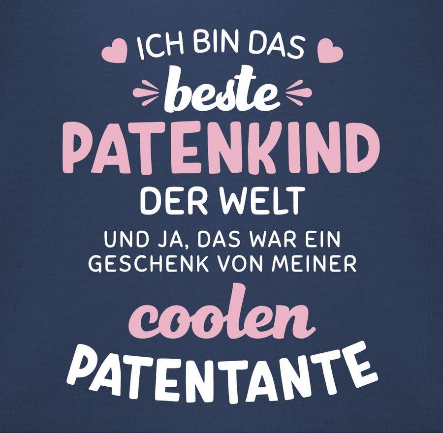 Shirtracer Ich Bin Das Beste Patenkind Der Welt Weiß/rosa Shirts & Mehr Shirtracer