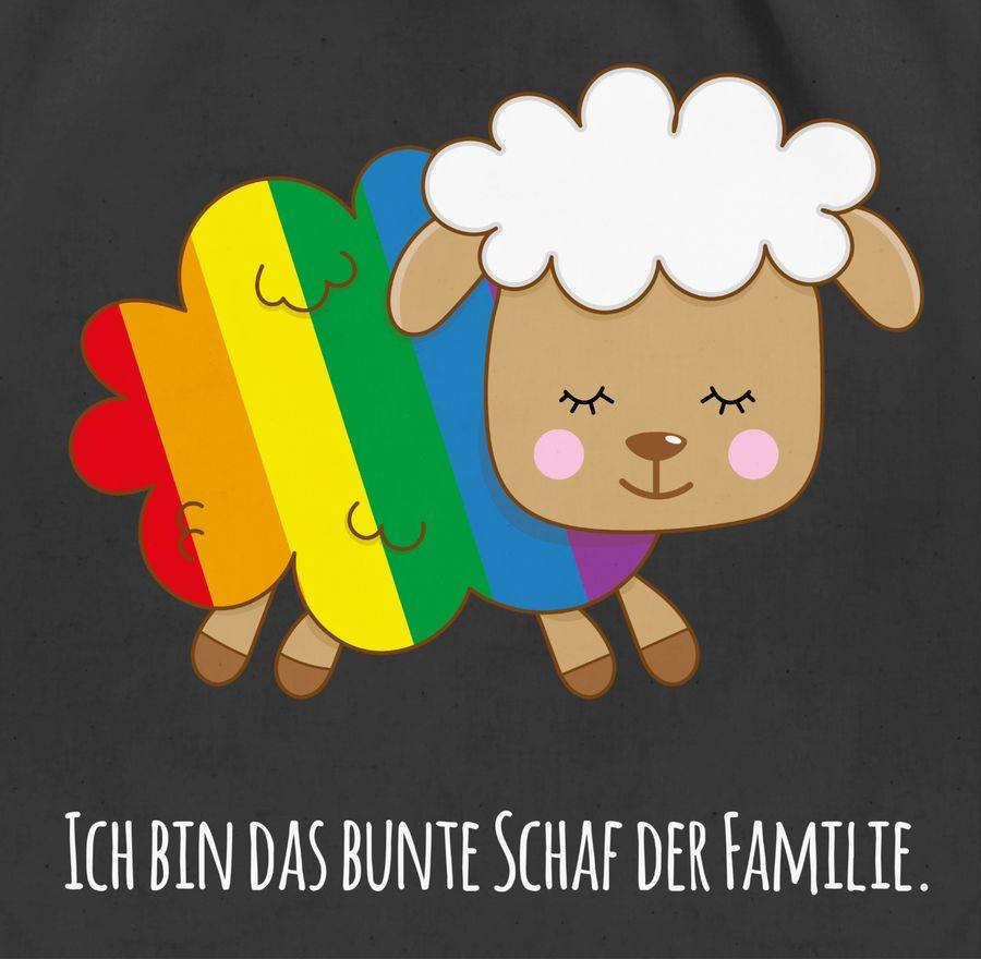 Shirtracer Ich Bin Das Bunte Schaf Der Familie - Weiß: T-Shirt Gym Bag Shirtracer