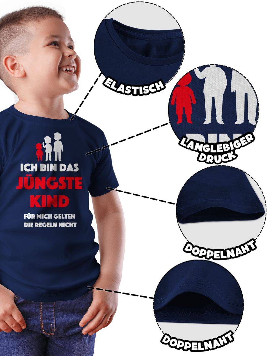 Shirtracer Ich Bin Das Jüngste Kind. Für Mich Gelten Die Regeln Nicht: Tshirt Rucksack Shirtracer