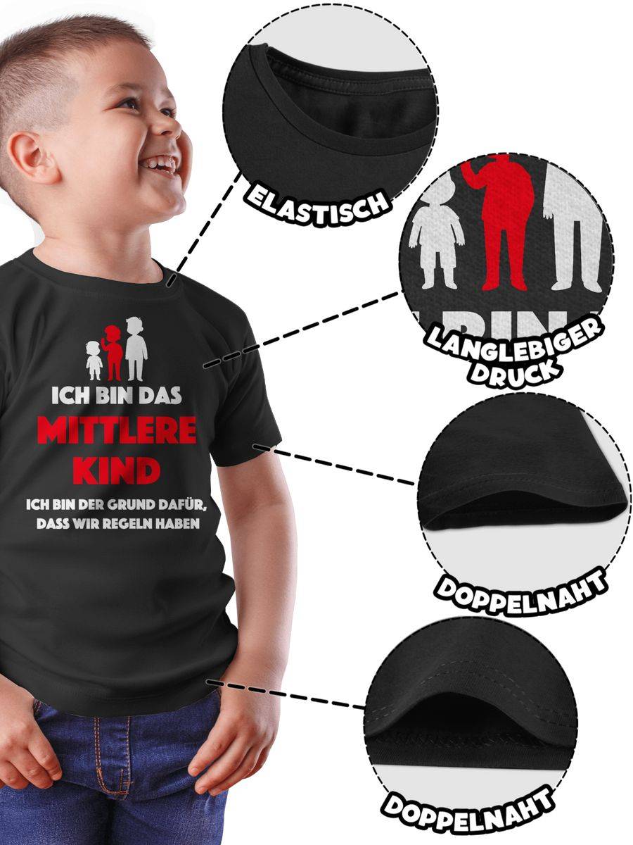 Shirtracer Ich Bin Das Mittlere Kind. Ich Bin Der Grund Dafür, Dass Wir Regeln Haben Shir Shirtracer