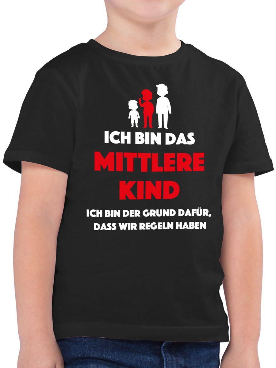 Shirtracer Ich bin das mittlere Kind. Ich bin der Grund dafür, dass wir Regeln haben Shir Shirtracer