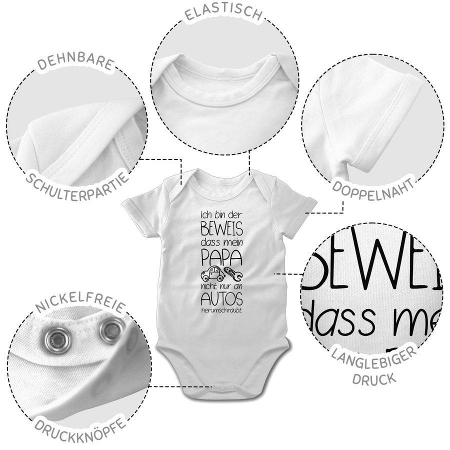 Shirtracer Ich Bin Der Beweis Dass Mein Papa Nicht Nur An Autos Herumschraubt: T-Shirt Turn Shirtracer