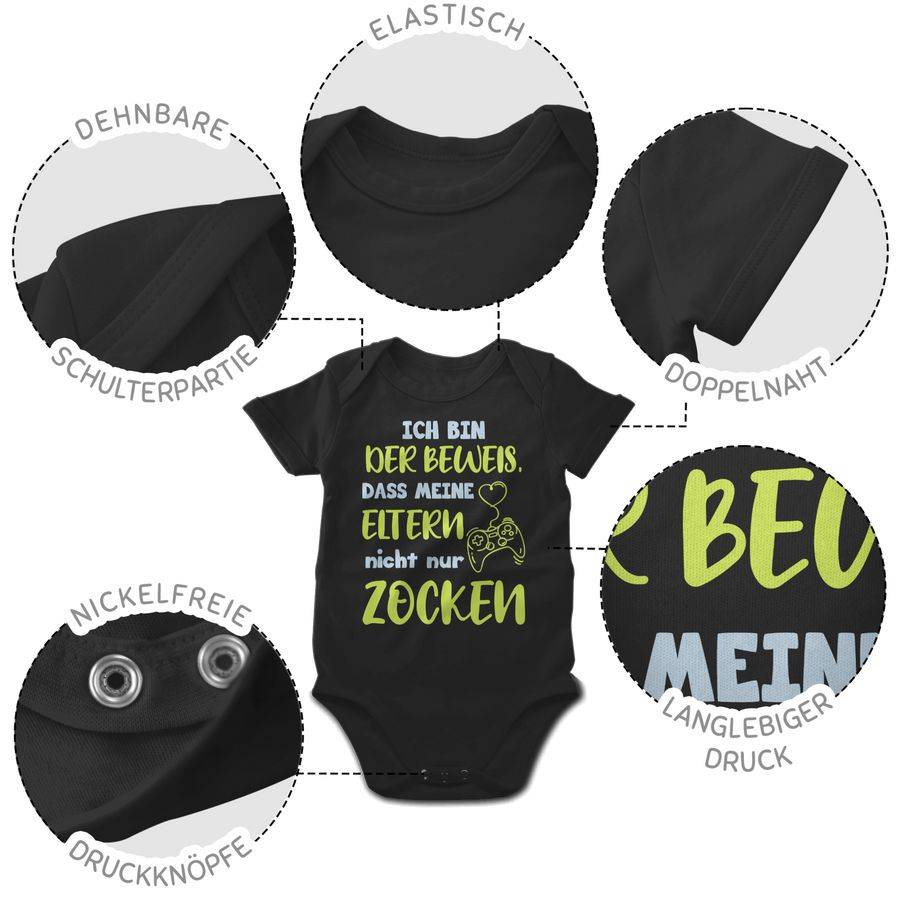Shirtracer Ich Bin Der Beweis, Dass Meine Eltern Nicht Nur Zocken Blau Grün Shirts & Mehr Shirtracer