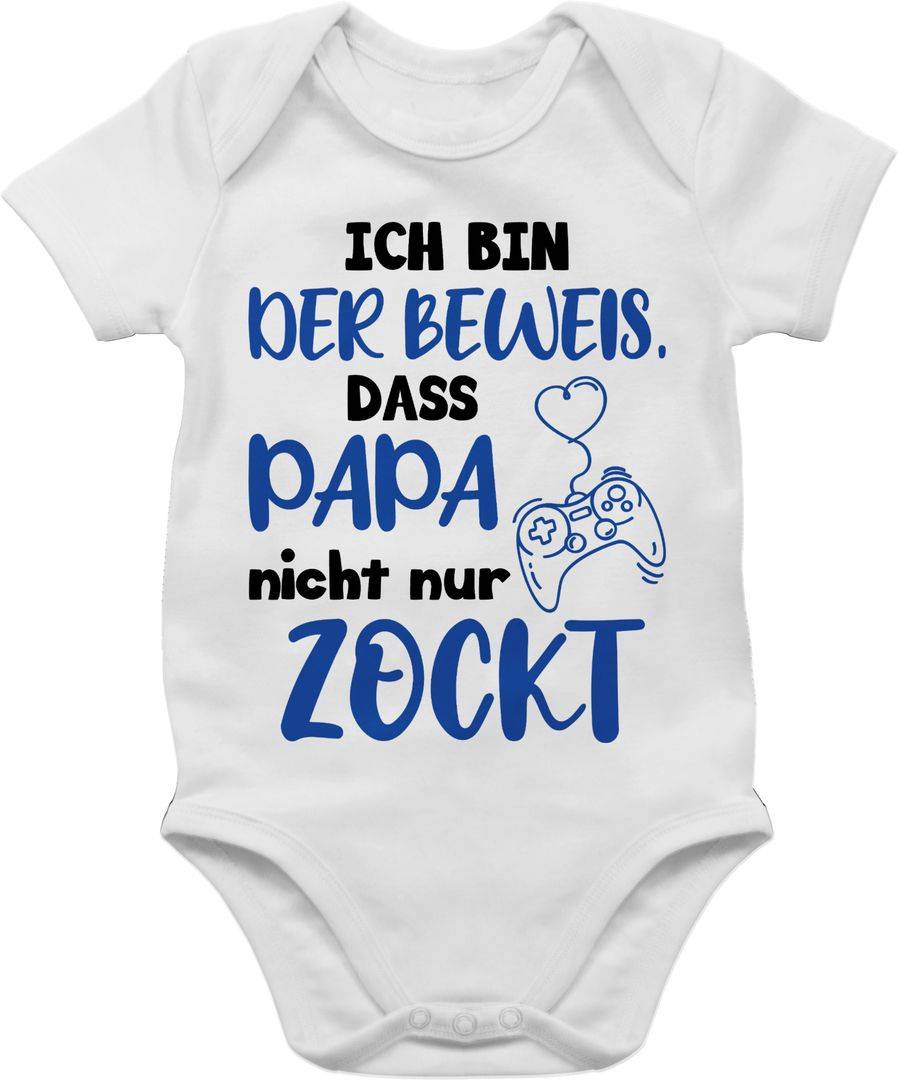 Shirtracer Ich bin der Beweis, dass Papa nicht nur zockt Schwarz Blau Shirts & Mehr Shirtracer