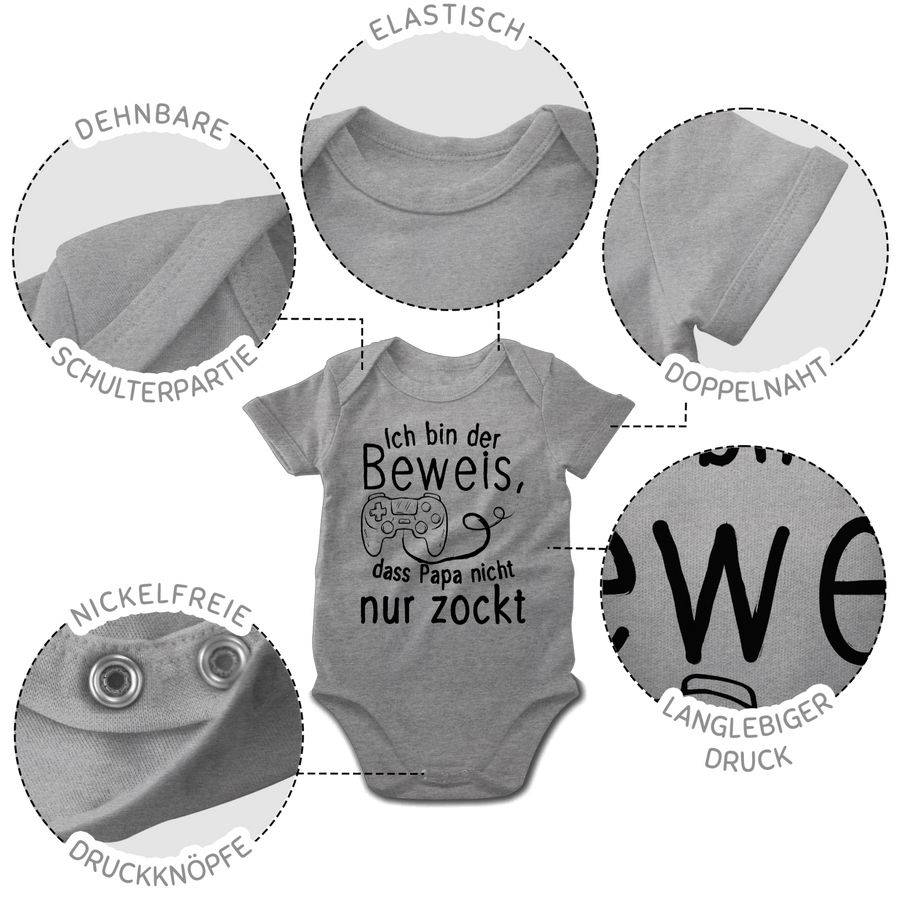 Shirtracer Ich Bin Der Beweis, Dass Papa Nicht Nur Zockt: T-Shirt Rucksack Shirtracer