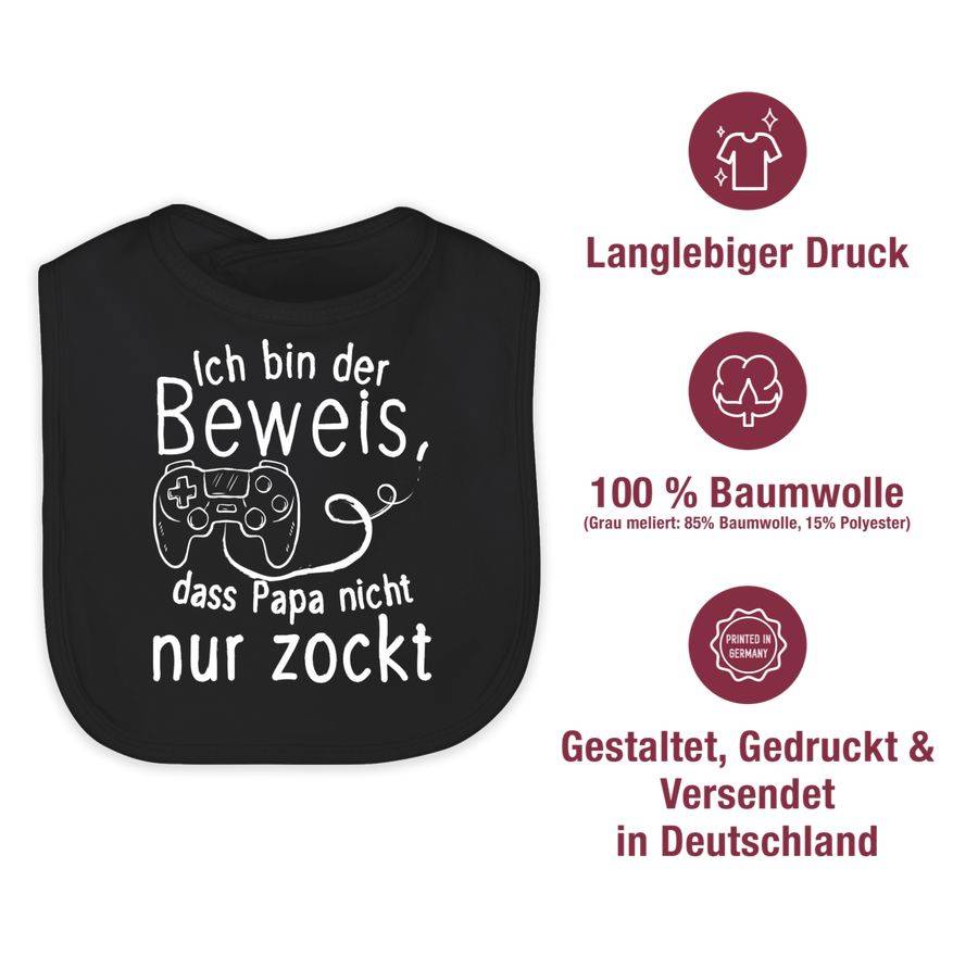 Shirtracer Ich Bin Der Beweis, Dass Papa Nicht Nur Zockt Weiß Shirts & Mehr Shirtracer