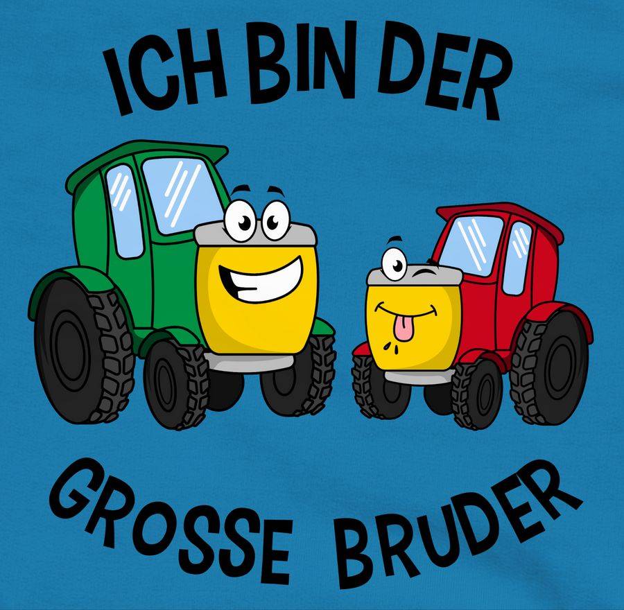 Shirtracer Ich Bin Der Grosse Bruder Traktor: T-Shirt Turnbeutel Shirtracer