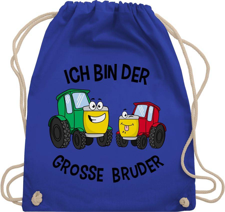 Shirtracer Ich bin der grosse Bruder Traktor: T-Shirt Turnbeutel Shirtracer