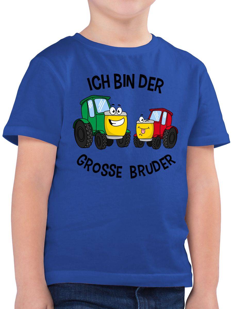 Shirtracer Ich bin der grosse Bruder Traktor: T-Shirt Turnbeutel Shirtracer