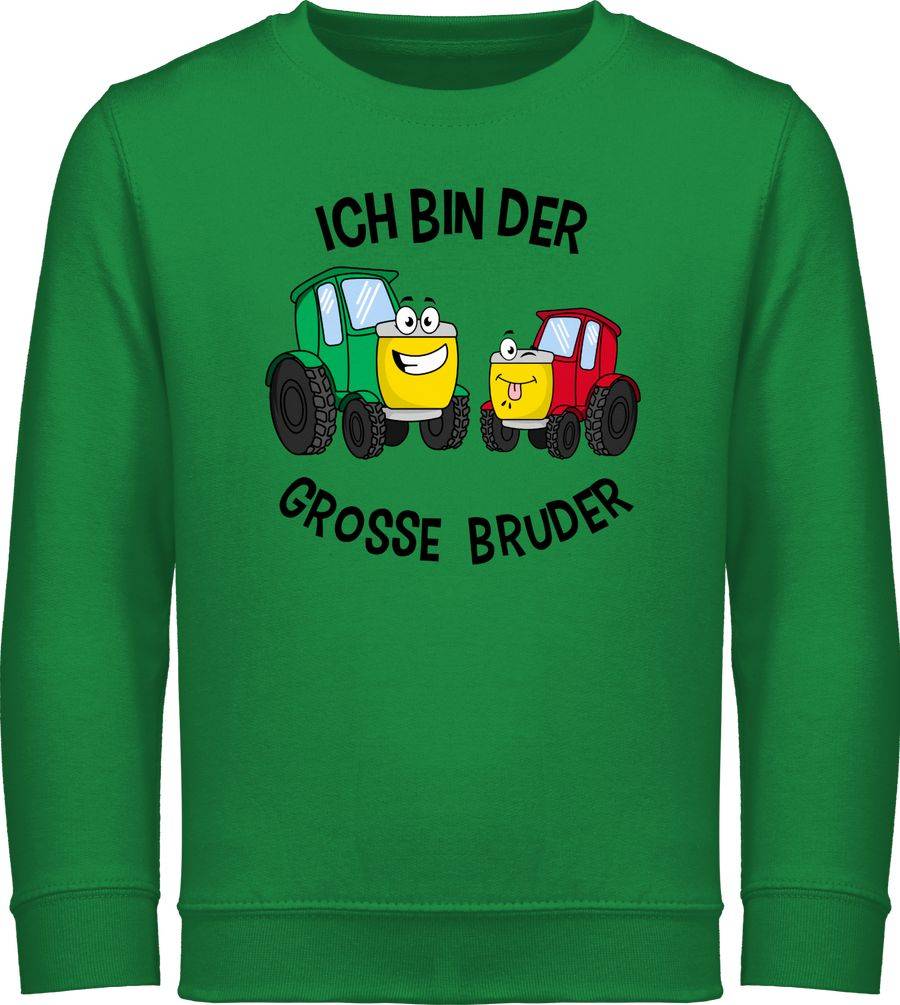 Shirtracer Ich bin der grosse Bruder Traktor: T-Shirt Turnbeutel Shirtracer