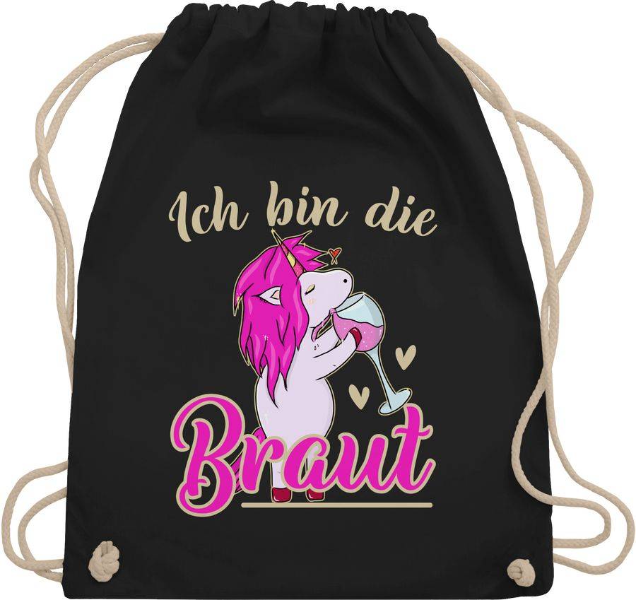 Shirtracer Ich bin die Braut - Einhorn gold/fuchsia Shirts & Mehr Shirtracer