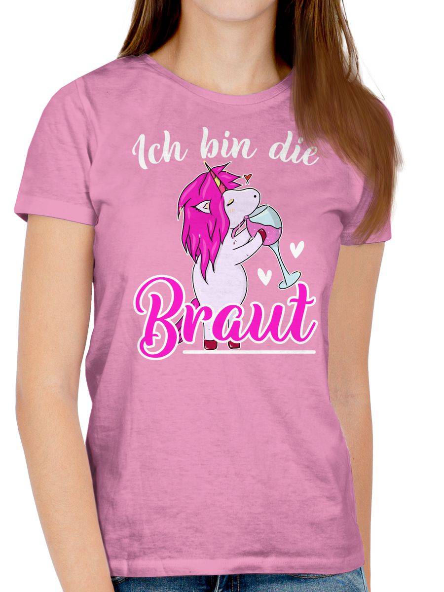 Shirtracer Ich Bin Die Braut - Einhorn Weiß/fuchsia: T-Shirt Rucksack Shirtracer