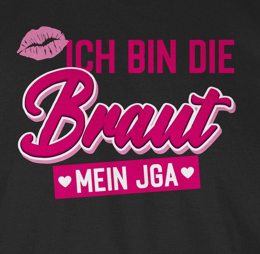 Shirtracer Ich Bin Die Braut Kussmund Mein JGA: Tshirt Gym Bag Shirtracer
