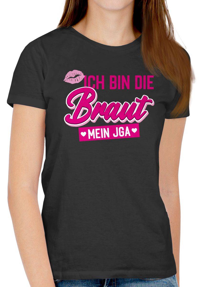 Shirtracer Ich Bin Die Braut Kussmund Mein JGA: Tshirt Gym Bag Shirtracer