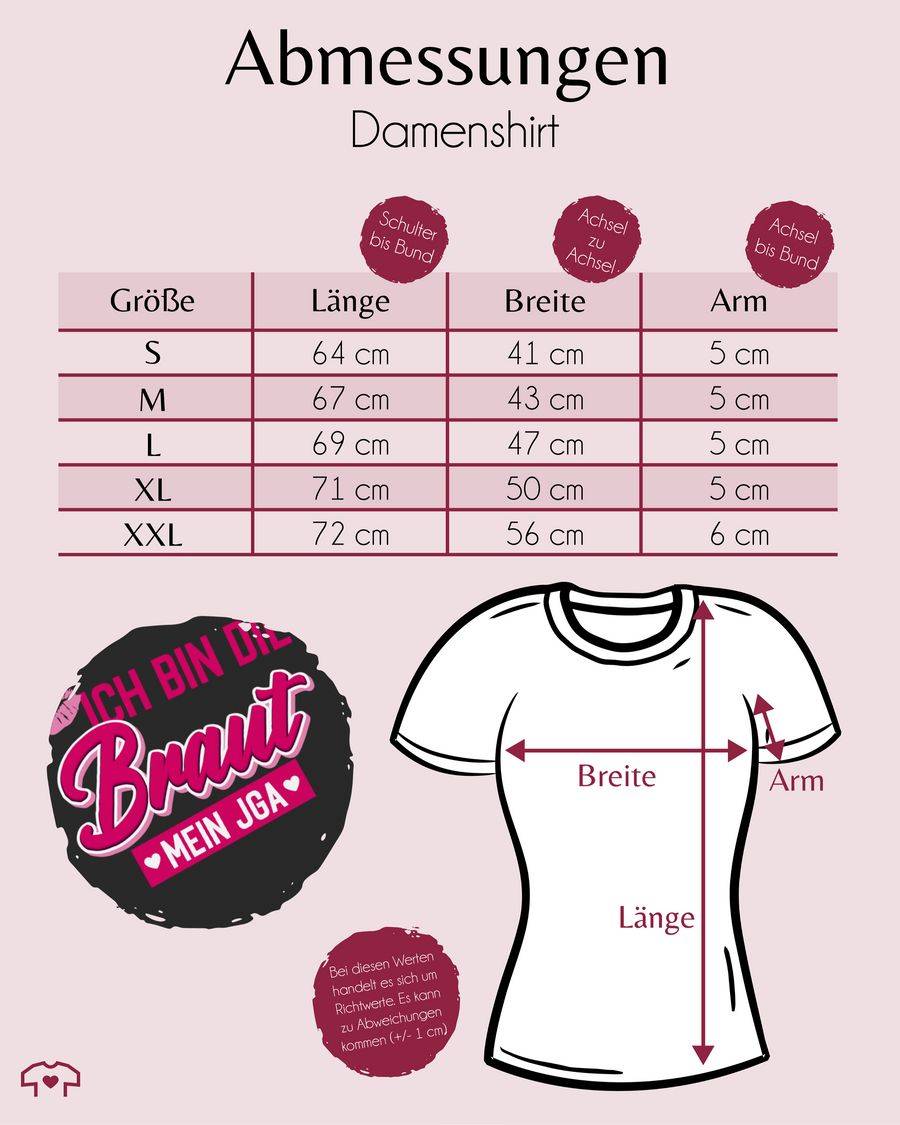 Shirtracer Ich Bin Die Braut Kussmund Mein JGA: Tshirt Gym Bag Shirtracer