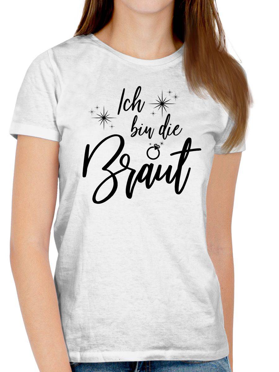 Shirtracer Ich Bin Die Braut Sparkles Schwarz Shirts & Mehr Shirtracer