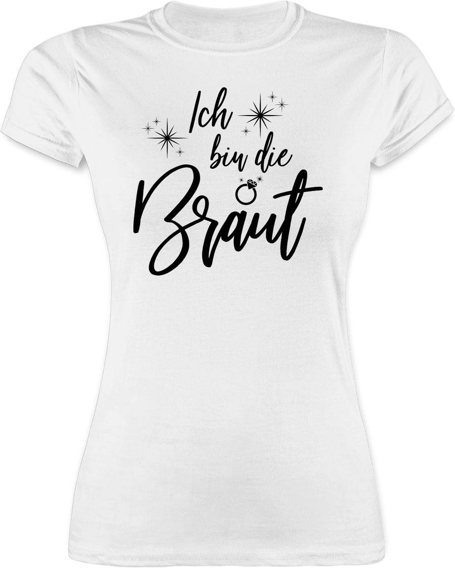 Shirtracer Ich bin die Braut Sparkles Schwarz Shirts & Mehr Shirtracer