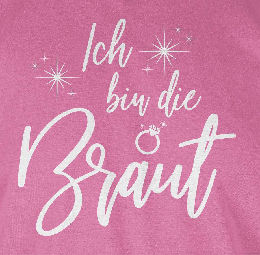 Shirtracer Ich Bin Die Braut Sparkles Weiß: Tshirt Rucksack Shirtracer