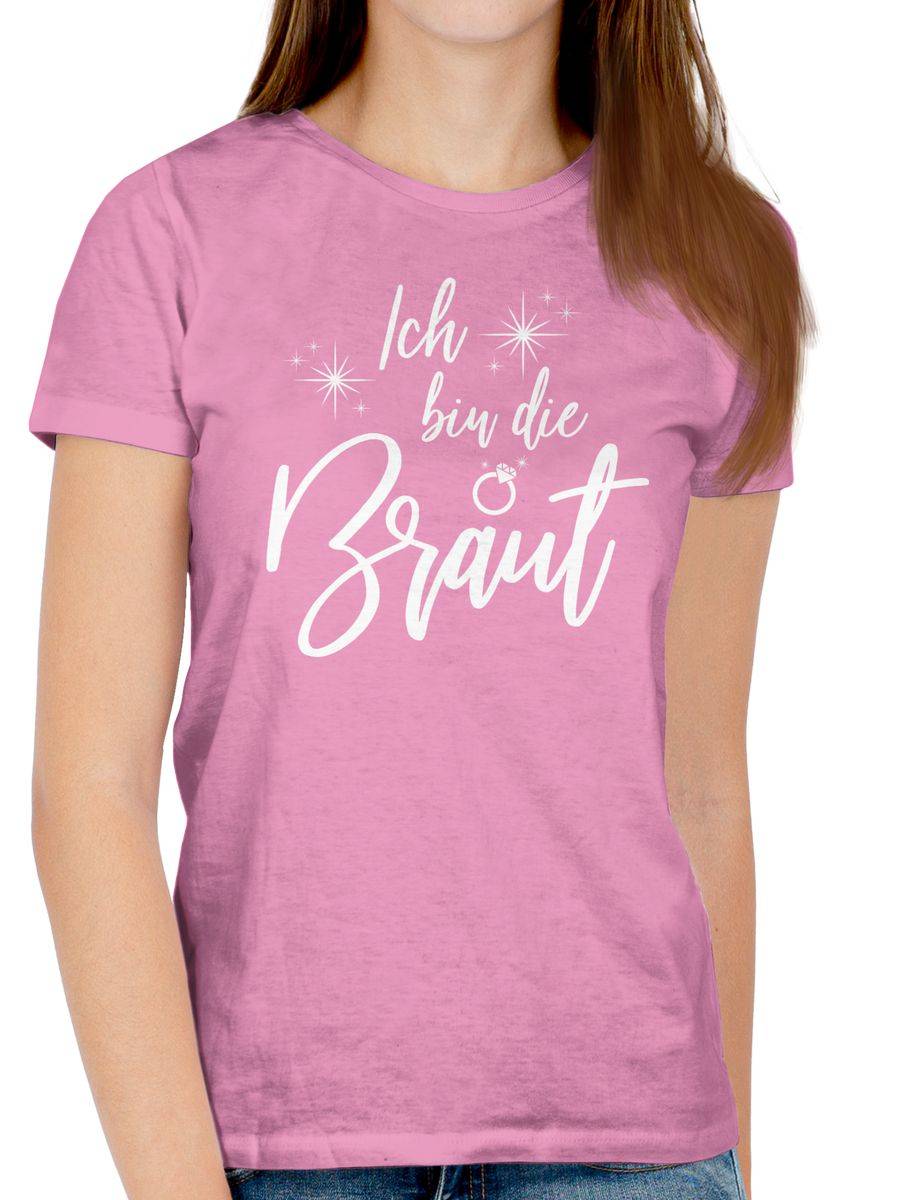 Shirtracer Ich Bin Die Braut Sparkles Weiß: Tshirt Rucksack Shirtracer