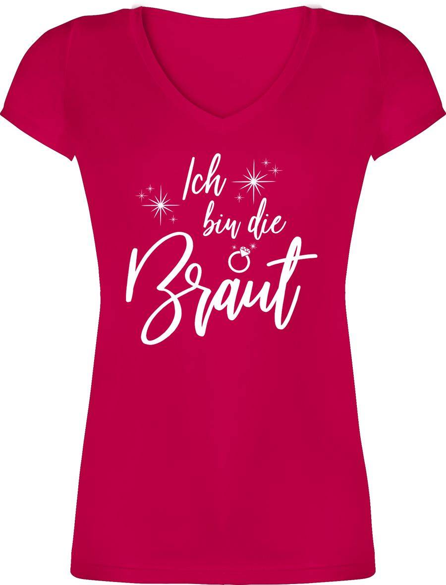 Shirtracer Ich bin die Braut Sparkles Weiß: Tshirt Rucksack Shirtracer