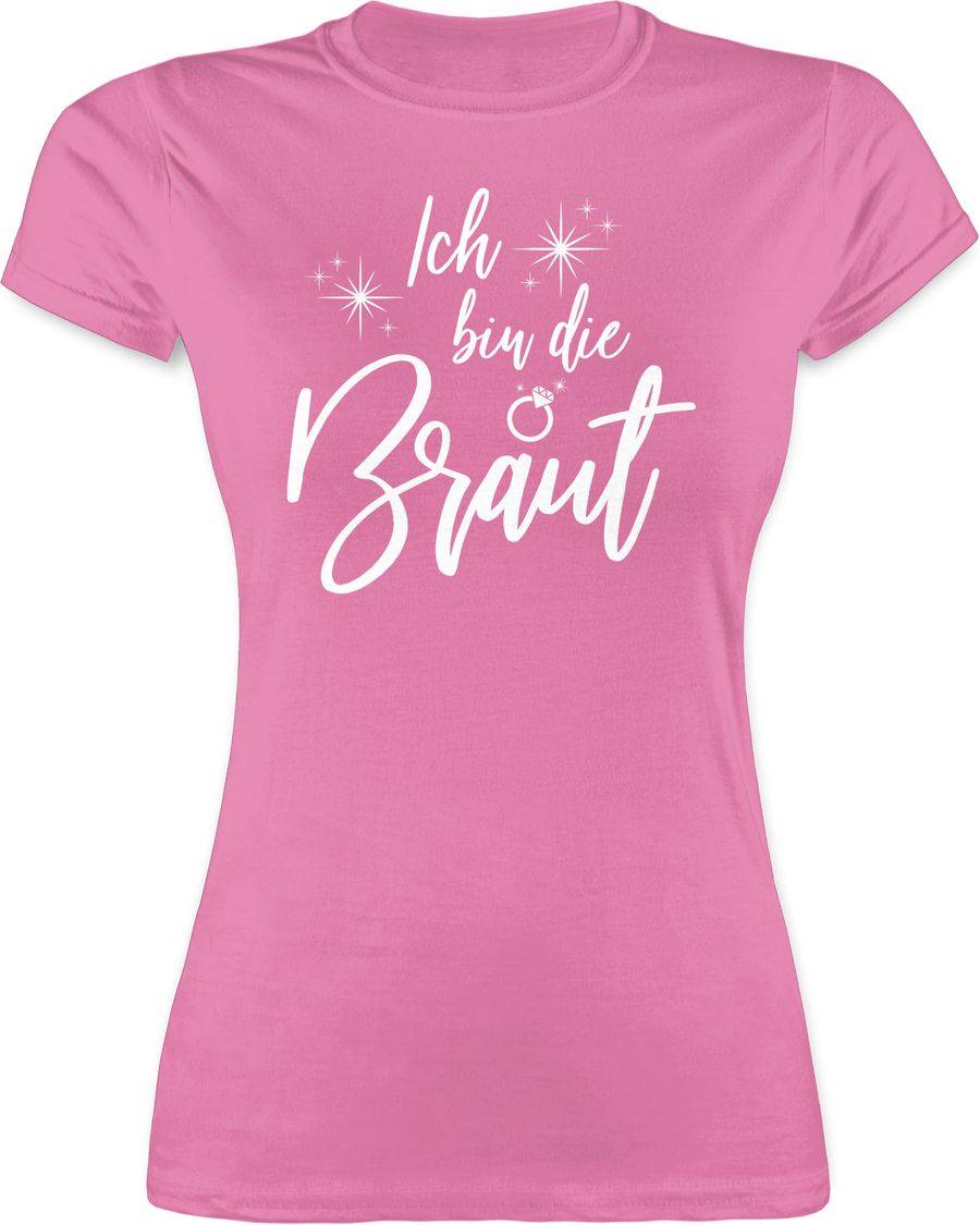 Shirtracer Ich Bin Die Braut Sparkles Weiß: Tshirt Rucksack Shirtracer