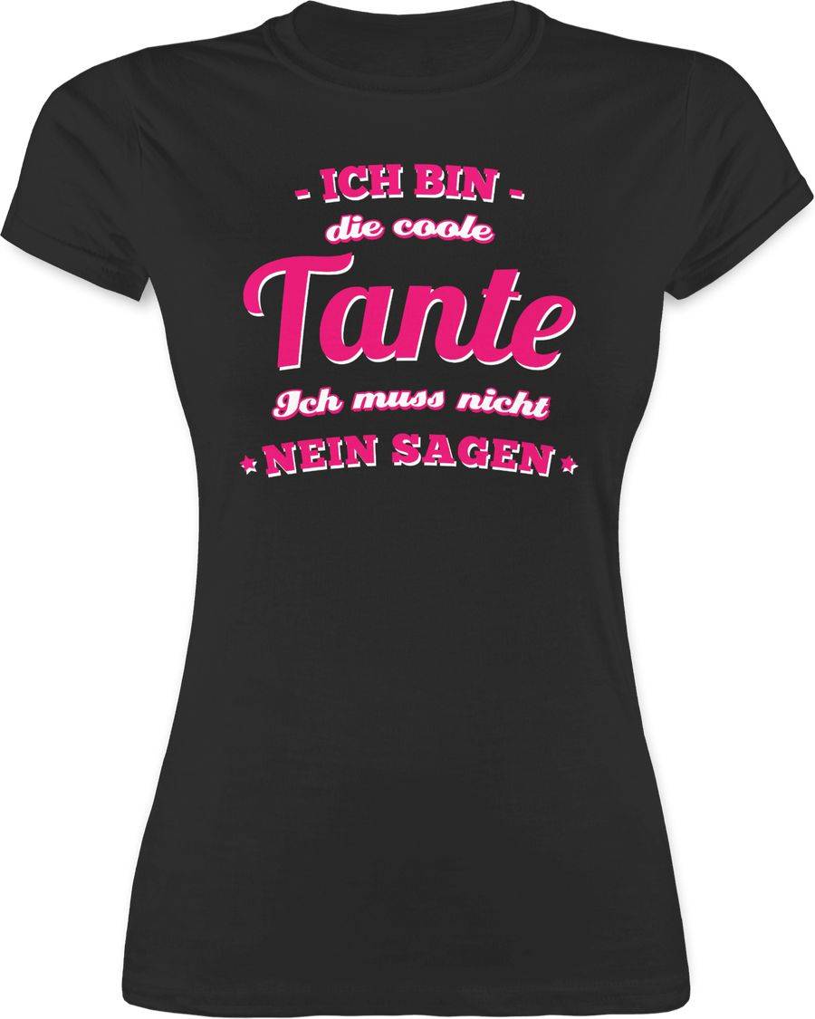 Shirtracer Ich bin die coole Tante: T-Shirt Turnbeutel Shirtracer