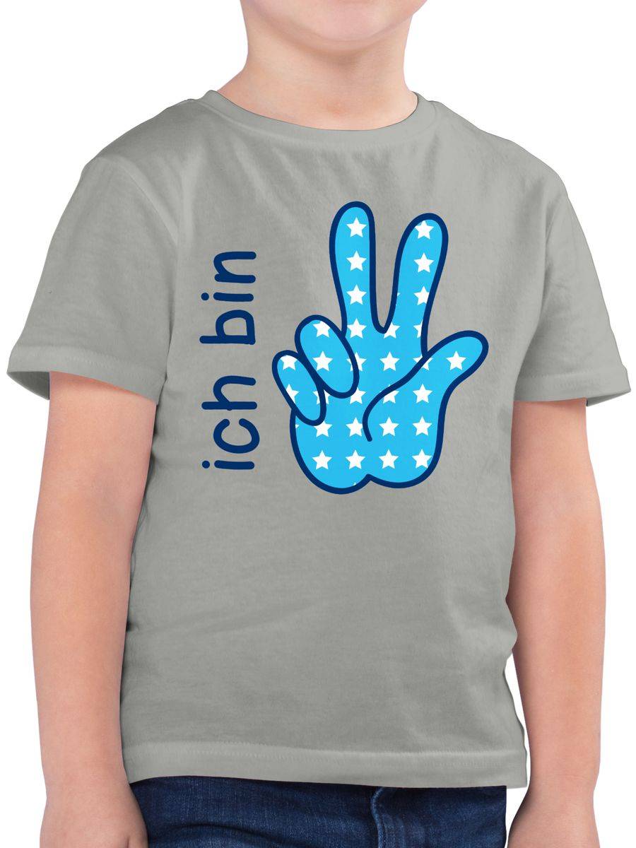 Shirtracer Ich bin drei Zeichensprache blau Shirts & Mehr Shirtracer