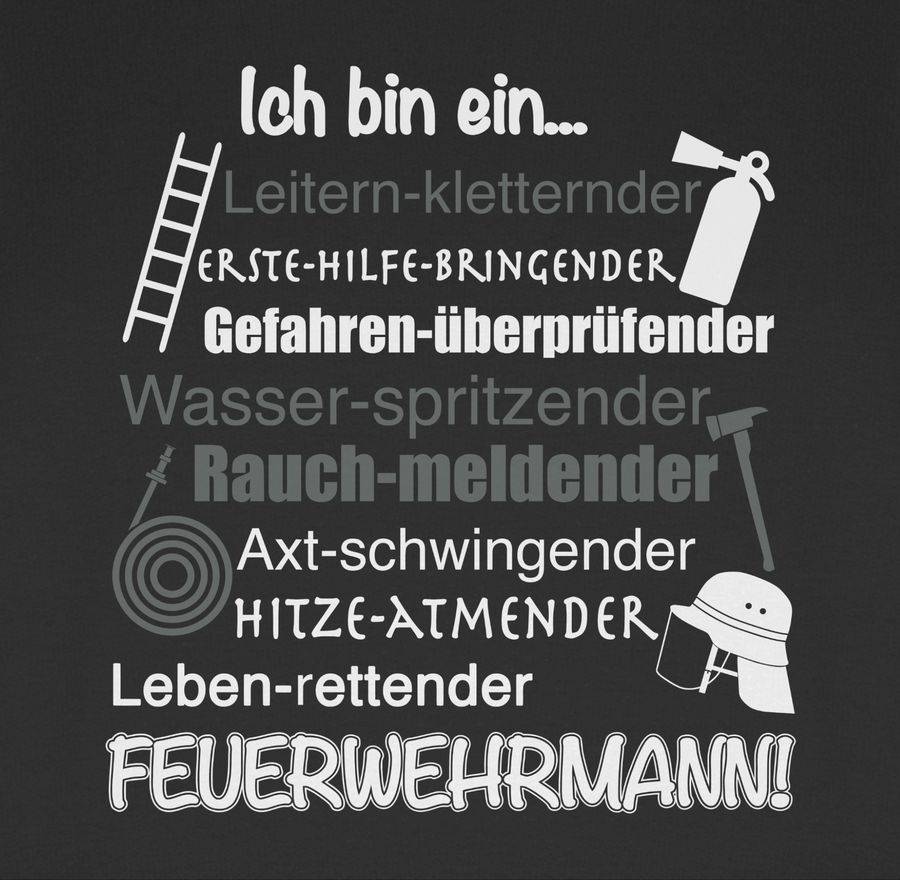 Shirtracer Ich Bin Ein Feuerwehrmann!: T-Shirt Gym Bag Shirtracer