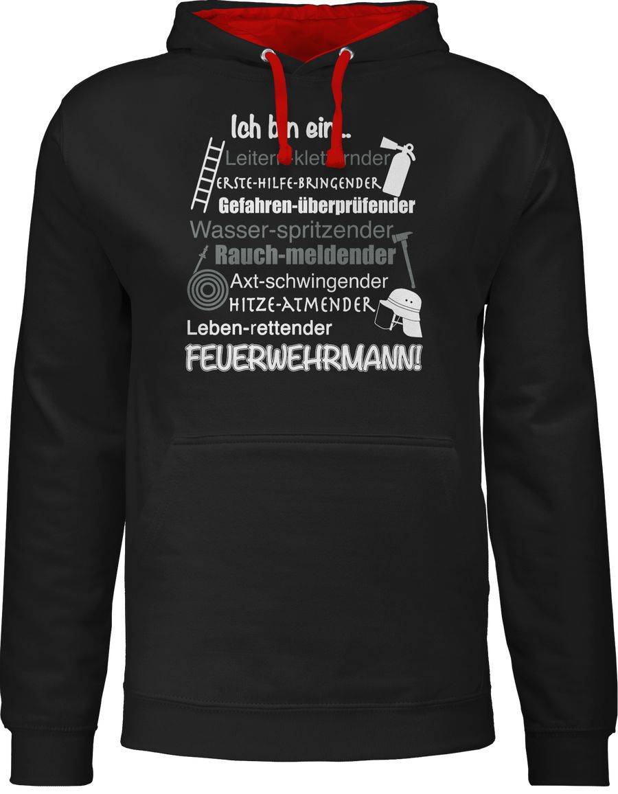 Shirtracer Ich bin ein Feuerwehrmann!: T-Shirt Gym Bag Shirtracer