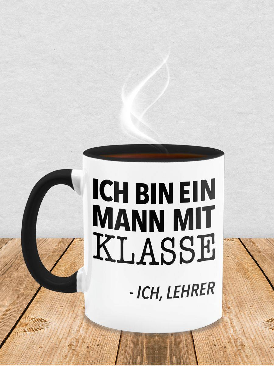 Shirtracer Ich Bin Ein Mann Mit Klasse - Ich, Lehrer: Tshirt Turnbeutel Shirtracer