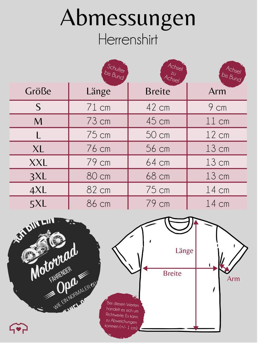 Shirtracer Ich Bin Ein Motorrad Fahrender Opa Shirts & Mehr Shirtracer